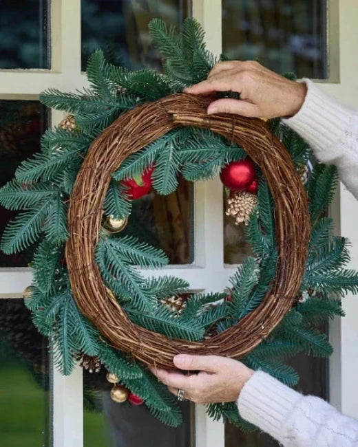 Christmas wreath backside