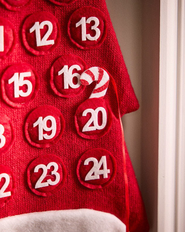 Personalisierter fröhlicher Weihnachtsmann-Adventskalender