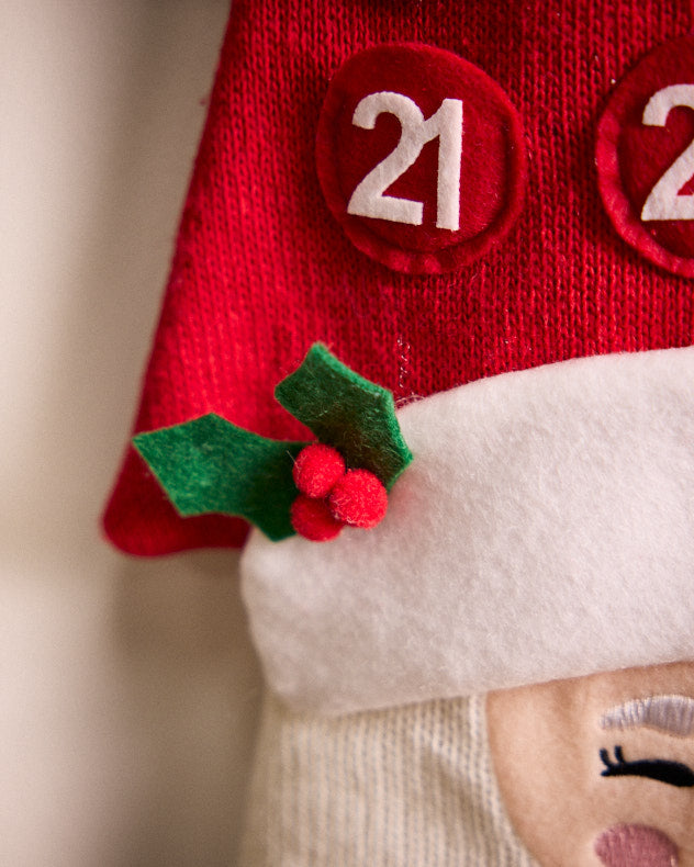 Personalisierter fröhlicher Weihnachtsmann-Adventskalender