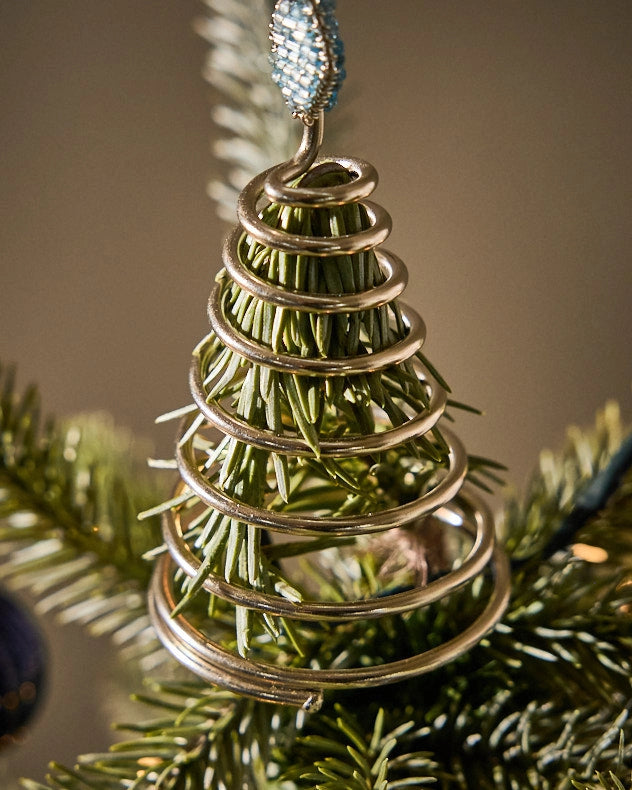 Golden coil for tree topper