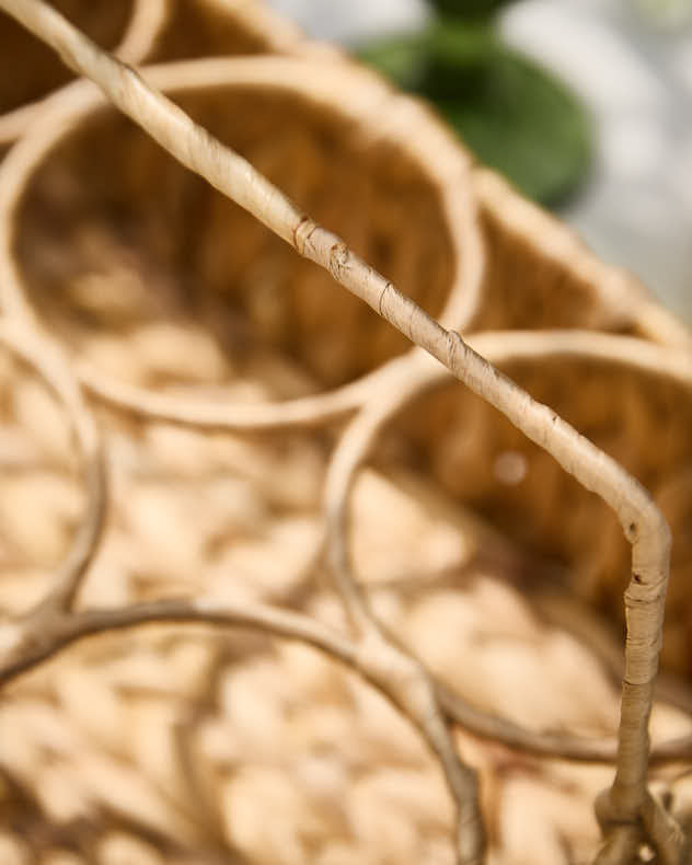 Water Hyacinth Bottle Caddy