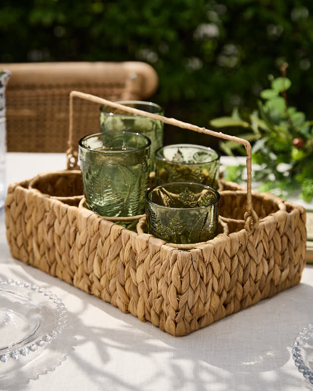 Water Hyacinth Bottle Caddy