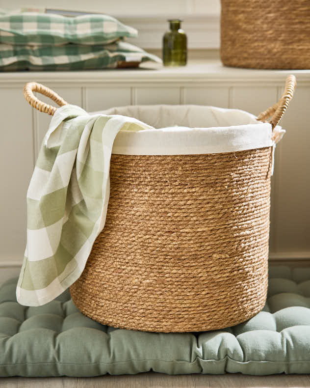 Lined Seagrass Basket