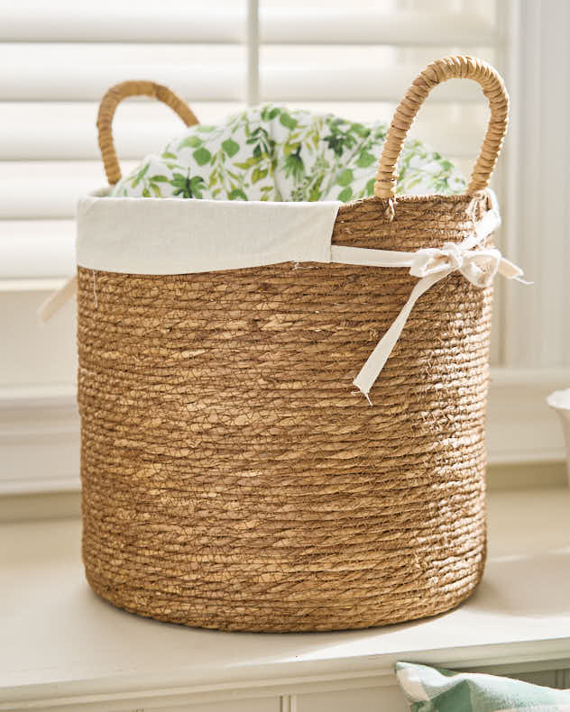 Lined Seagrass Basket