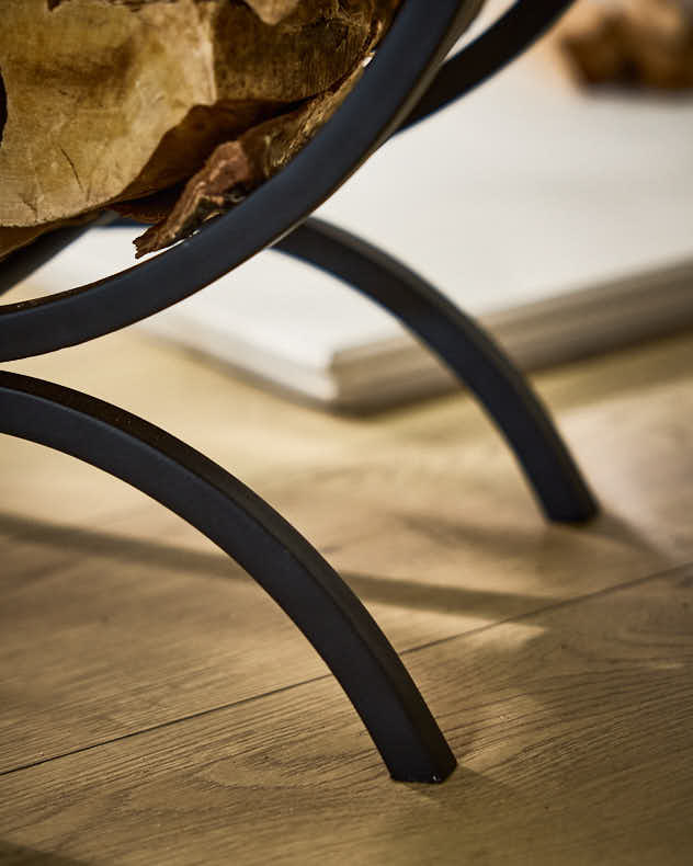 Fleur de Lys Log Holder