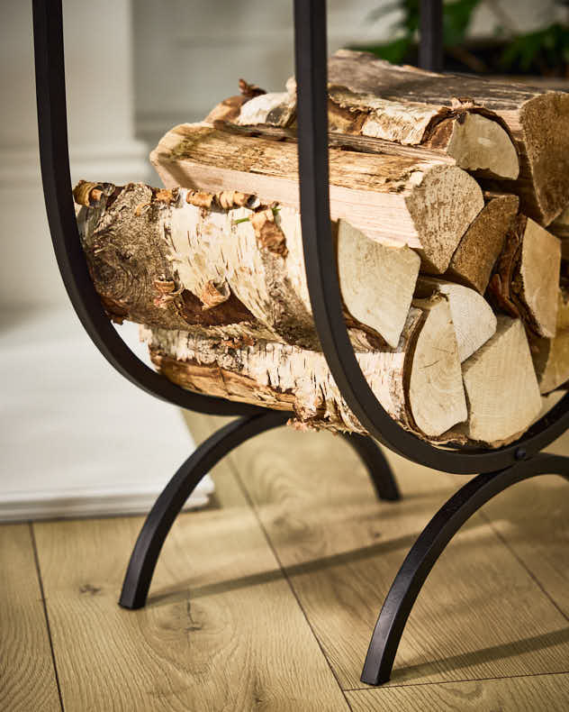 Fleur de Lys Log Holder