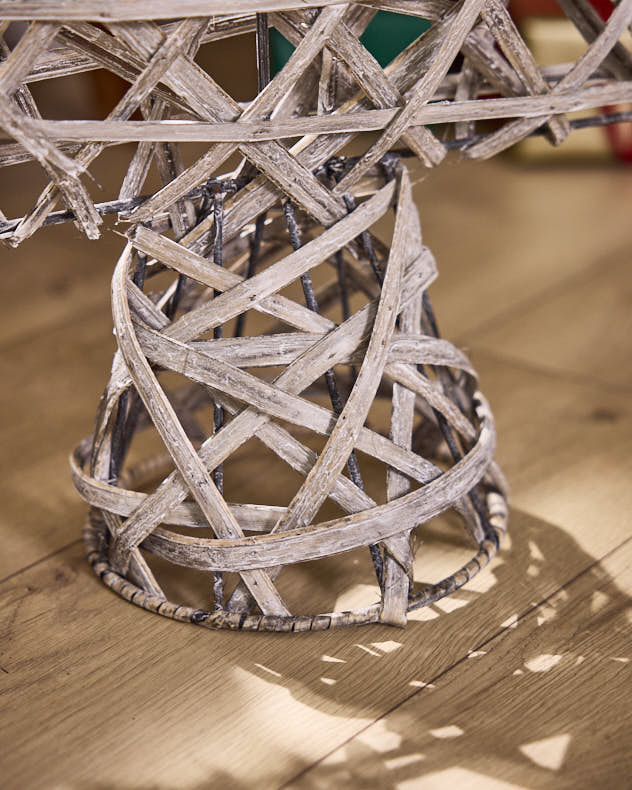 Wicker Christmas Tree Decoration