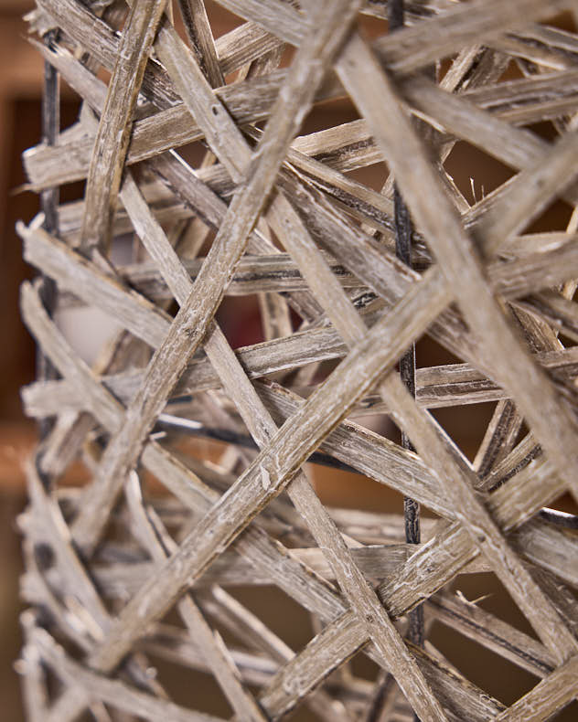 Wicker Christmas Tree Decoration