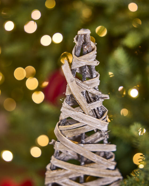 Wicker Christmas Tree Decoration