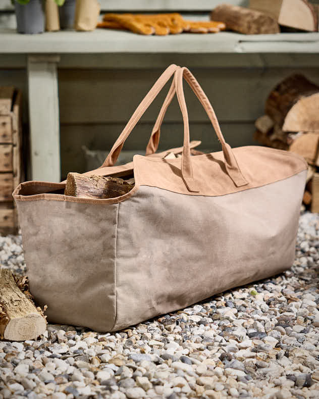 Large Khaki Log Bag