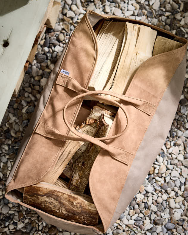 Large Khaki Log Bag