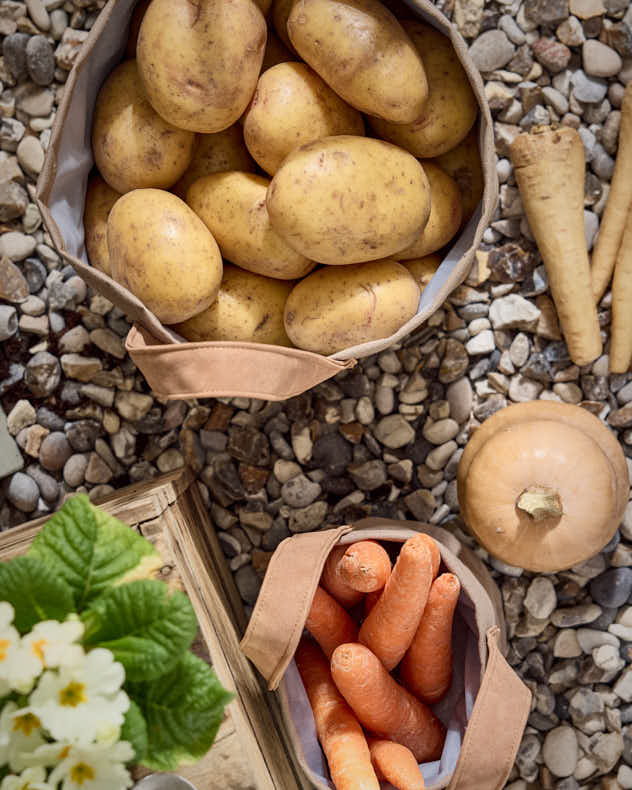 Lot de 2 sacs de rangement de jardin kaki