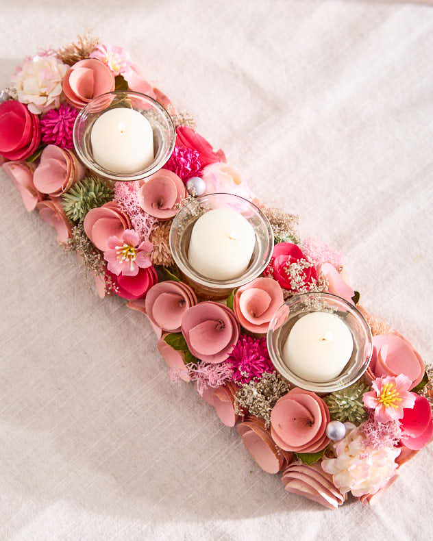 Triple Belford Floral Candle Holder