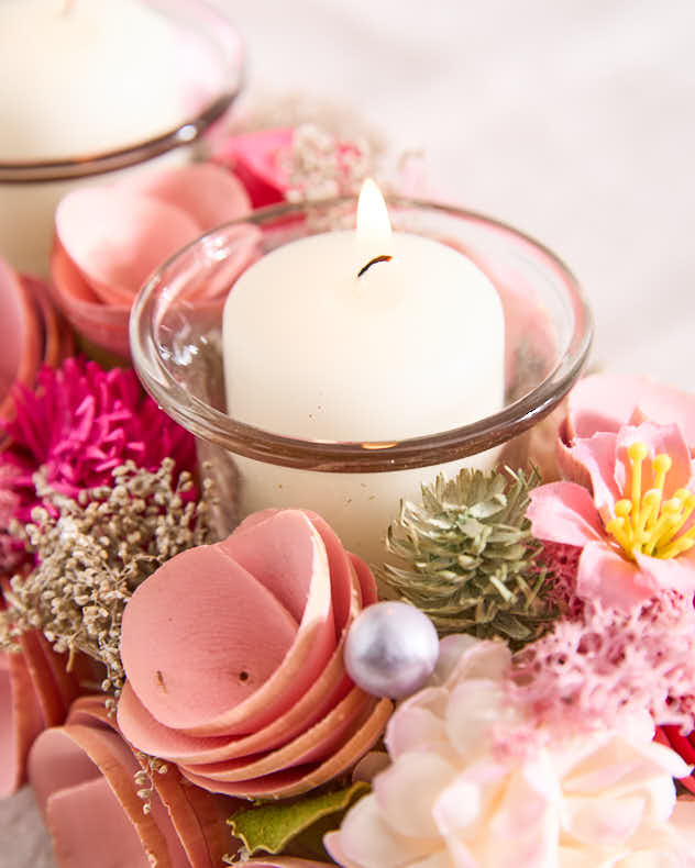Triple Belford Floral Candle Holder