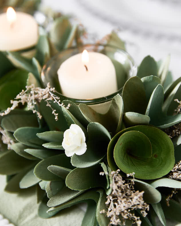 Triple Stockbridge Floral Candle Holder