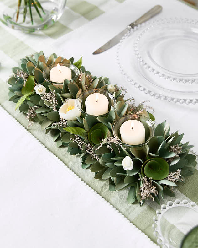 Triple Stockbridge Floral Candle Holder