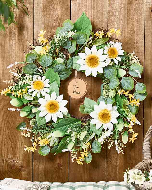 Personalised Gloriosa Sunflower Wreath 60cm