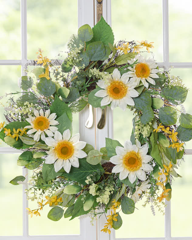Personalised Gloriosa Sunflower Wreath 60cm