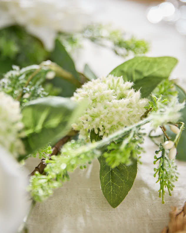 Zuria White Floral Garland 180cm