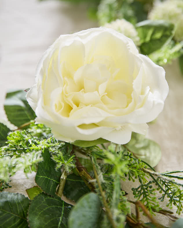 Zuria White Floral Garland 180cm