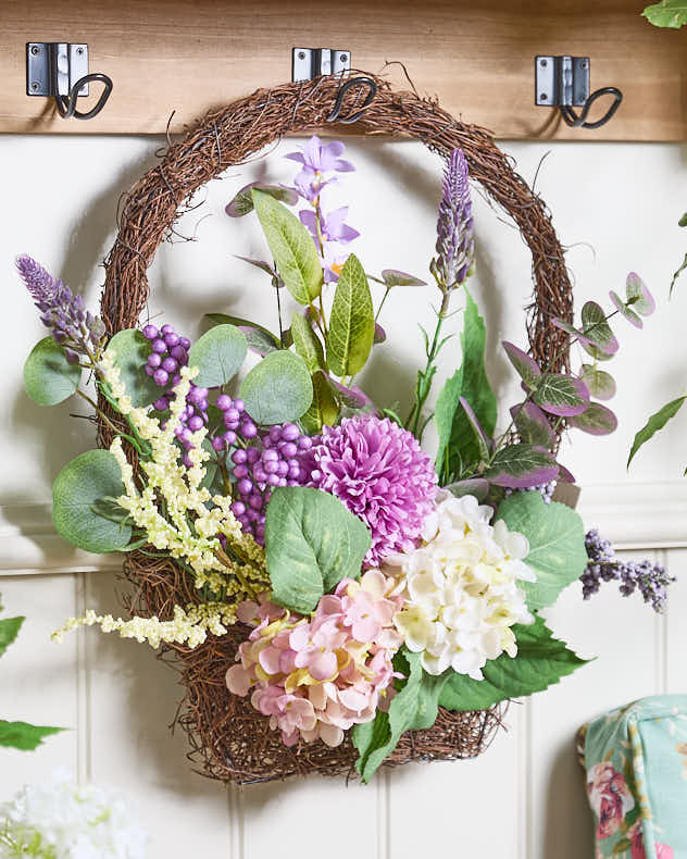 Morea Purple Floral Basket