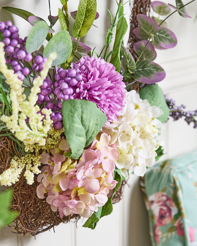 Morea Purple Floral Basket