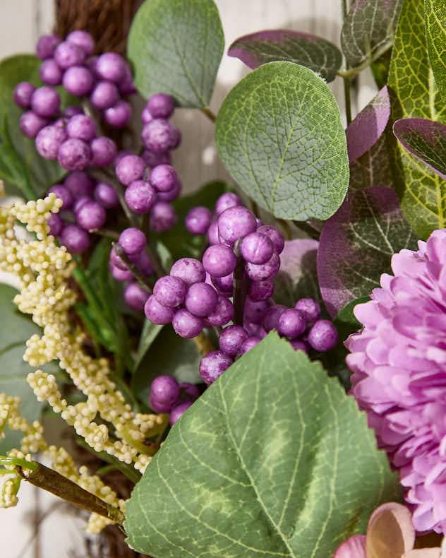 Morea Purple Floral Basket