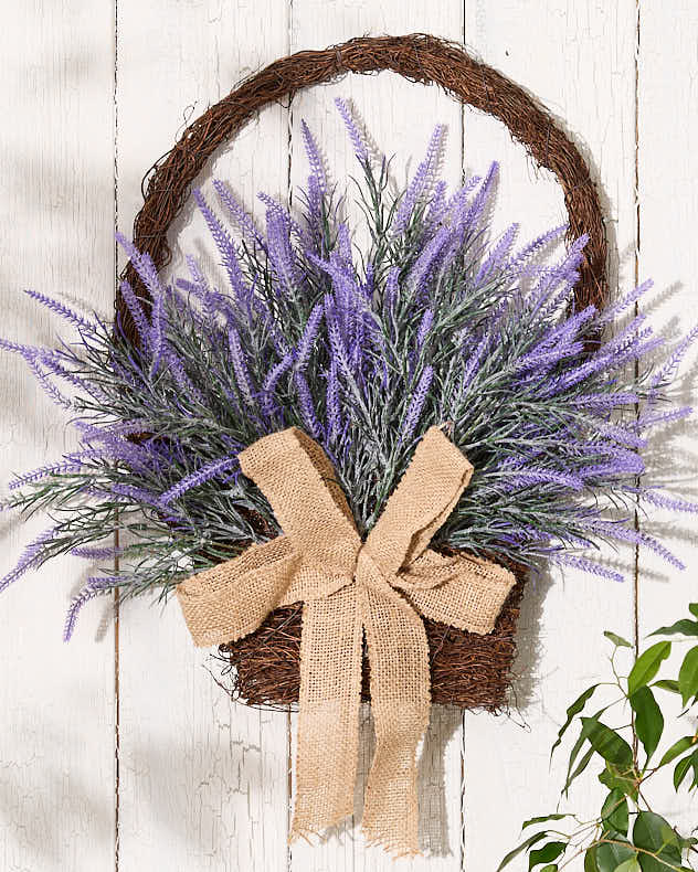 Bellegarde Lavender Floral Basket
