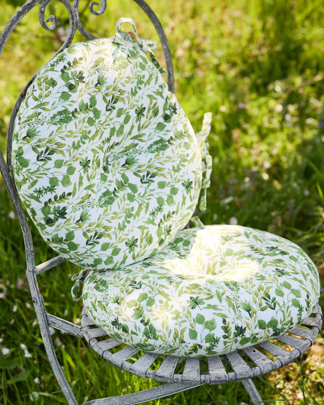 Cushions For Iron Patio Chairs Dining Chair Pads Round Cushions