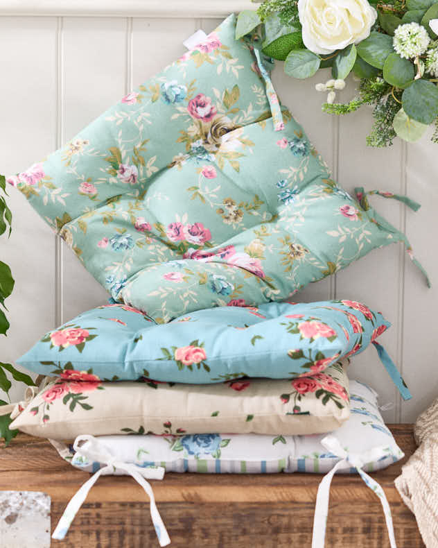 Indoor Floral Seat Pads Collection