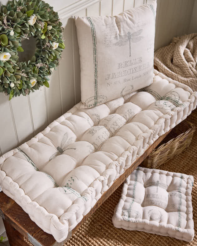 Belle Jardinere Green Indoor Cushions