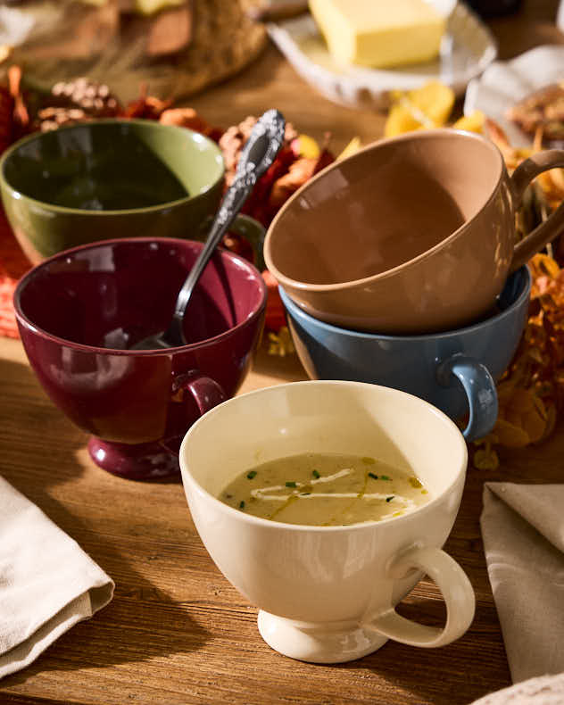 Set of 2 Large Soup Mugs