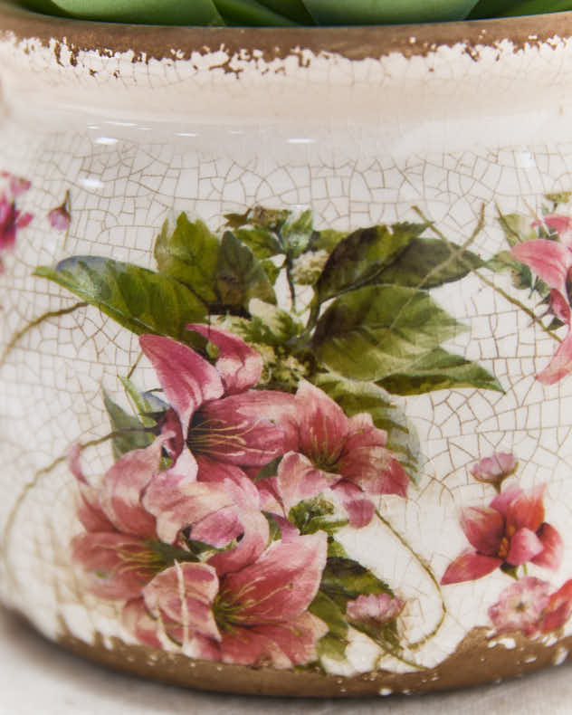 Pink Lily Planter