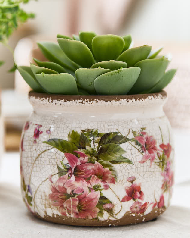 Pink Lily Planter