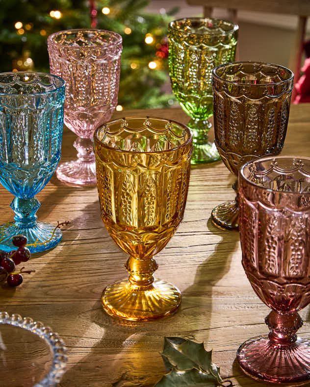 Roselle Set of 6 Wine Goblets