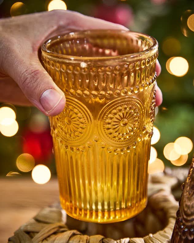 Carafe and Tumblers in Woven Holder