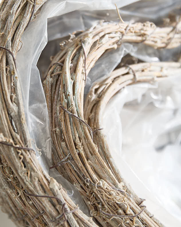 Set of 3 Wicker Heart Baskets