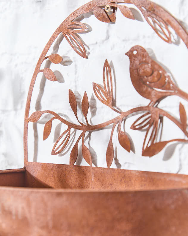 Set of 2 Woodland Bird Wall Planters