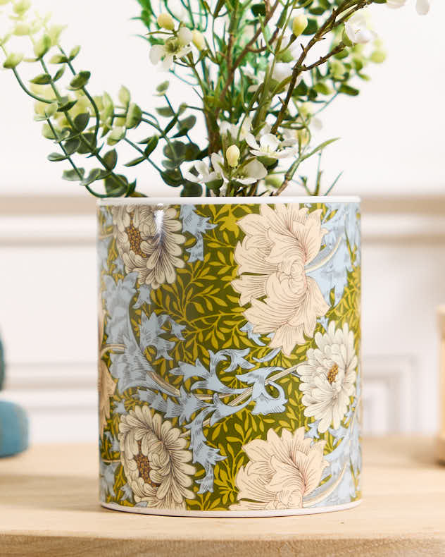 Yellow and Blue Fleur Plant Pot