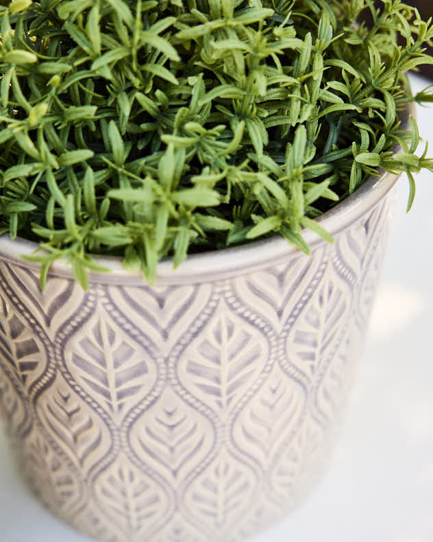 Set of Two Forest Leaf Planters