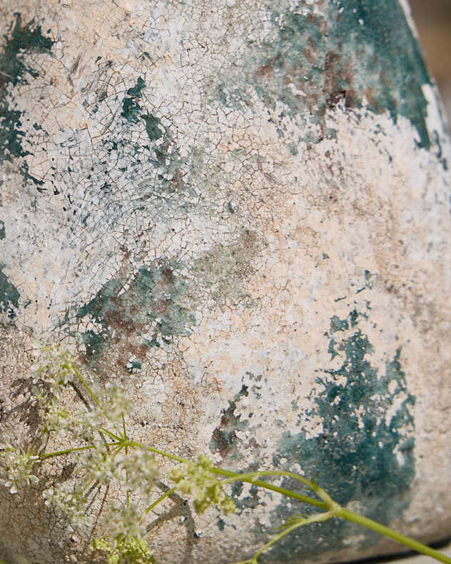 Green Terracotta Aged Effect Planters