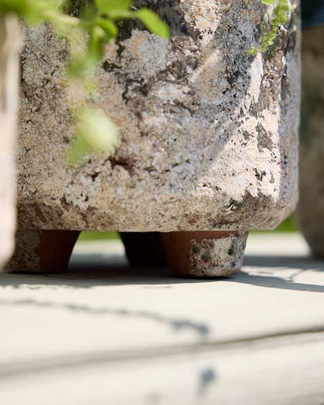 Earthy Terracotta Footed Planters