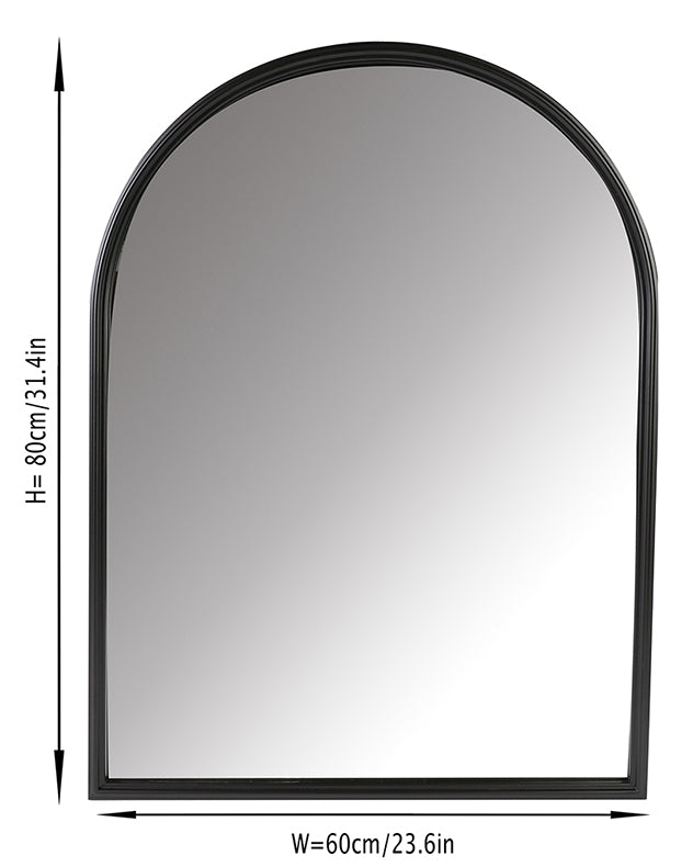 Classic Indoor Arched Iron Mirror