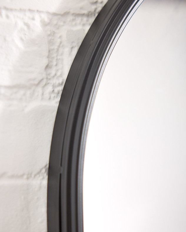 Classic Outdoor Arched Iron Mirror