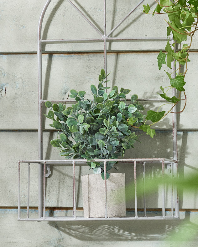 Set of 2 Arched Iron Wall Planters