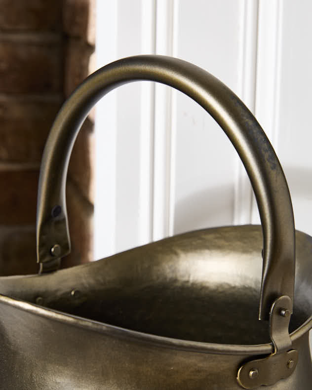 Bronze Coal Bucket & Shovel