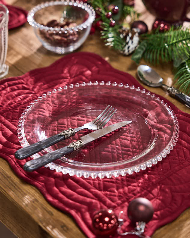 Bella Perle Glass Dinner Plate