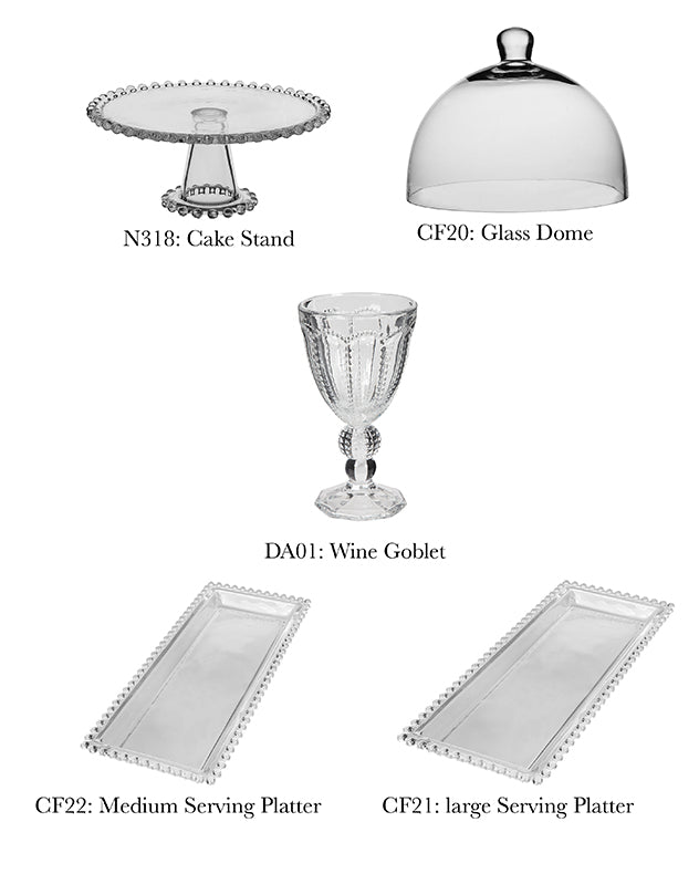 Bella Perle Glass Tableware Range