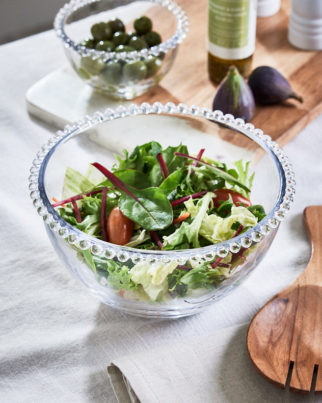 Bella Perle Beaded Glass Salad Bowl – Dibor