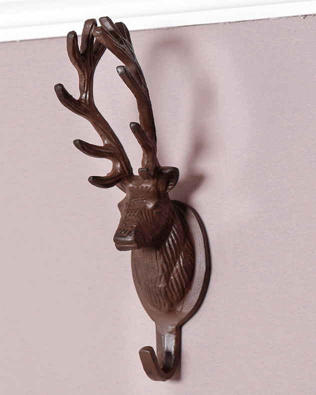 Cast Iron Stag Wall Mounted Coat Hook – Dibor